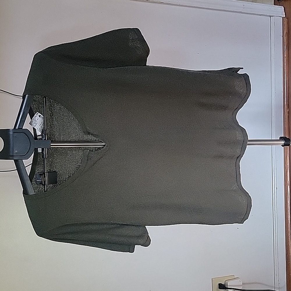 Vintage Plus-Size Kathie Lee Woman Sweater, Color Olive Green, Size 18W-20W